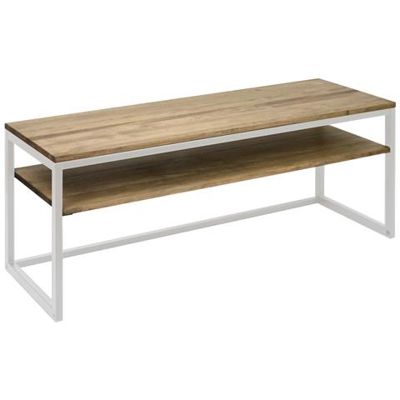 Mobiletto Da Tv Icub3 Industriale Vintage 40x120x45 Cm Bianco