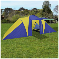 Tenda Da Campeggio Per 6 Persone Blu Marino / Giallo en oferta
