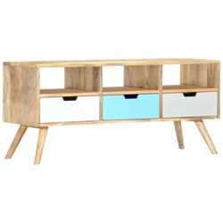 Mobile Porta Tv 110x35x48 Cm Legno Massello Di Mango características