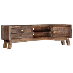 Mobile Porta Tv 140x30x40 Cm In Legno Massello Di Mango en oferta