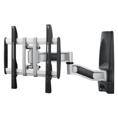AG Neovo LMA-01, 400 x 400 mm, Nero, Argento, -15 - 15°, -90 - 90°, Alluminio, Plastica, Acciaio