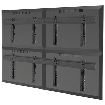 017-2022k Kit Di 4 Supporti Per Videowall Con Sistema Push Pull Per Schermo Tv Lcd Led 37''''-70''''