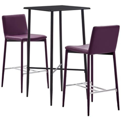 Set Da Bar 3 Pz In Similpelle Viola precio