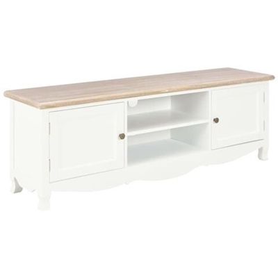 Mobile Porta Tv Bianco 120x30x40 Cm In Legno