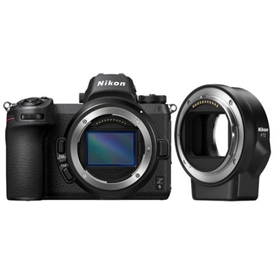 Fotocamera Mirrorless Z6 con Anello Adattatore FTZ AF