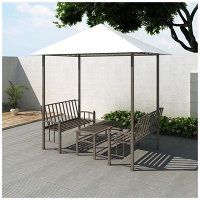 Padiglione Da Giardino Con Tavolo E Panche 2,5x1,5x2,4 M