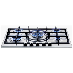 Piano Cottura SLF 575 X a Gas 5 Fuochi da 75 cm Linea Slim Colore Inox en oferta