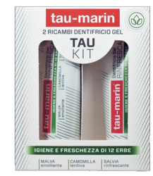 TAU MARIN DENTIFRICIO RINFRESCANTE RICARICA TAU KIT 2X20ML características