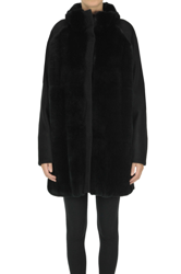 Fur front insert coat en oferta