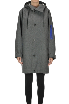Wool parka coat