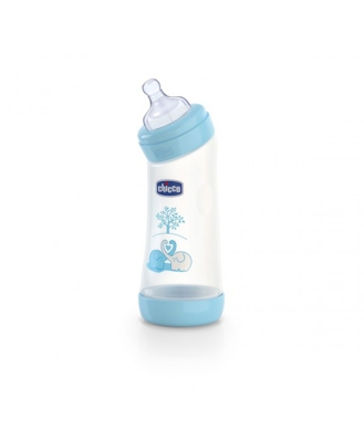 Chicco Biberon Benessere Angolato Polipropilene E Silicone Boy 250ml +0Mesi