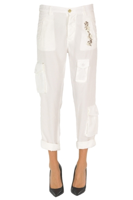 Embellished cargo trousers