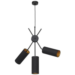 Lampada A Sospensione Columba, Lampadario, Da Soffitto, Nero In Metallo, Tessuto, 53 X 36 X 100 Cm, 3 X E14, 40w precio