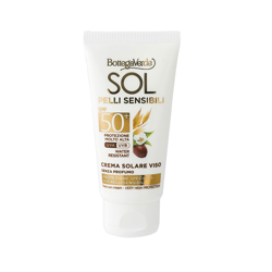 SOL pelli sensibili - Crema solar facial - sin perfume - protección especial para pieles sensibles - con aceite de Jojoba y leche de Avena - protecció precio