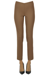 Wool slim trousers en oferta