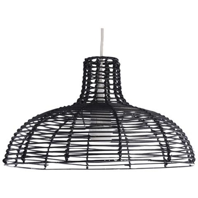 Lampada Da Soffitto Design In Bambu' Nero Cup
