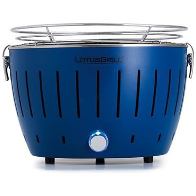 Barbecue Nuovo Modello 2019 Mini Ø 25,8 cm Blu con Batterie e Cavo di Alimentazione USB
