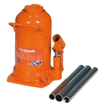 Cric A Bottiglia HSWH-PRO 20 Per Uso Professionale - Portata 20 T - Altezza Max 521 Mm