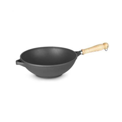 Wok Bonanza 28 cm con manico lungo in alluminio pressofuso características
