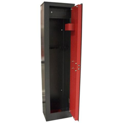 Armadio portafucili 5 posti dimensioni esterne 145x35x20cm con tesoretto chiusura a chiave. en oferta