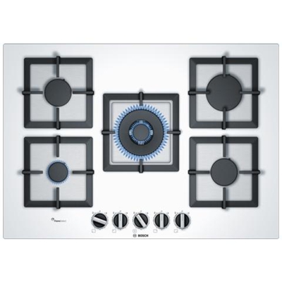 Piano Cottura PPQ7A2B20 Serie 6 a Gas 5 Fuochi Gas Colore Bianco