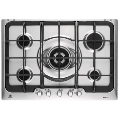 Piano Cottura PX750UOV a Gas 5 Fuochi da 75 cm Colore Inox Serie Soft