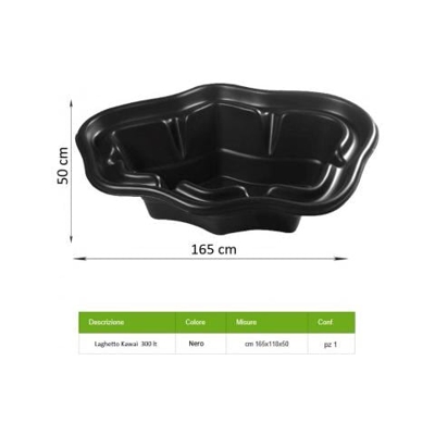 Laghetto Da Giardino Termoformato Kawai Da 300 Lt