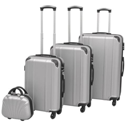 4 Pz. Set Di Trolley Rigidi Argento características