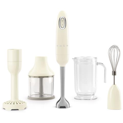 Frullatore Ad Immersione Smeg Anni '50 Colore Panna, Con Accessori Tritatutto, Frusta E Schiacciaverdure características