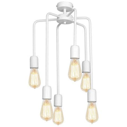 Lampada A Sospensione Scorpius White, Lampadario, Da Soffitto, Bianco In Metallo, 33 X 33 X 54 Cm, 6 X E27, 60w precio