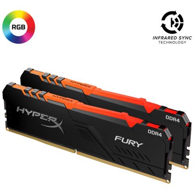 Memoria Dimm FURY RGB 64GB (2x32 GB) DDR4 3000Mhz CL16