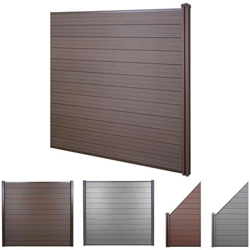 Pannello Supplementare Frangivento Privacy Sarthe Wpc 188cm Marrone precio