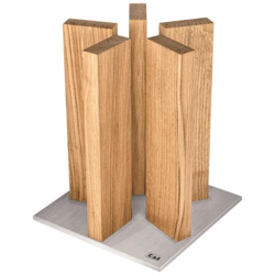 Ceppo Stonehenge Magnetico Per 10 Coltelli In Legno Di Quercia Di Kai en oferta