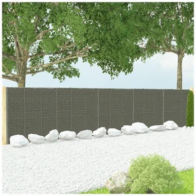 Gabbione Con Copertura In Acciaio Zincato 900x50x200 Cm