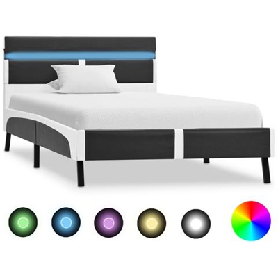 Giroletto Con Led Grigio In Similpelle 90x200 Cm