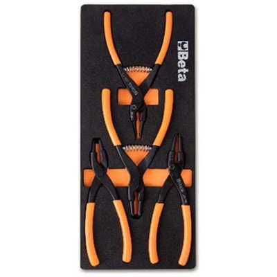 Termoformato Morbido con Assortimento di 4 Pinze Anelli Seger