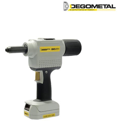 Rivettatrice Elettroportatile Degometal - 1 Batteria 14,4v Li-ion 2,8ah Go254l1