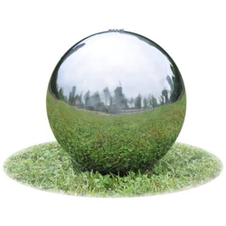 Fontana da Giardino a Sfera con LED in Acciaio Inox 40 cm en oferta