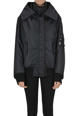 Techno fabric bomber jacket