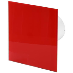 100mm Timer Aspiùatore Vetro Rosso Lucido Pannello Frontale Trax Parete Soffitto Ventilatore características