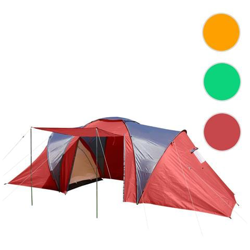 Tenda Da Campeggio Igloo A Cupola Per 4 Persone Loksa 210x450x185cm Rosso precio