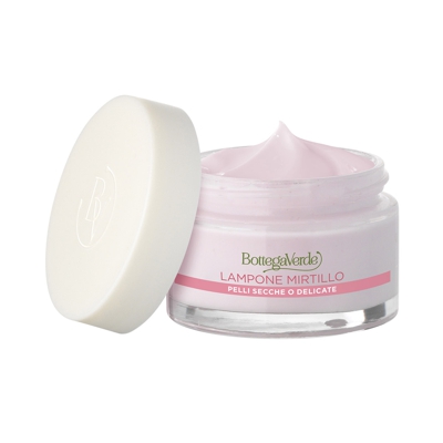 Crema ricca idratante - Lampone e Mirtillo - pelli secche o delicate