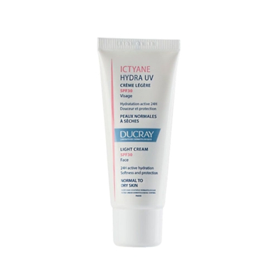 DUCRAY Ictyane Hydra UV Crema Viso Leggera SPF 30
