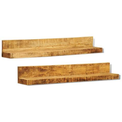 Mensole A Muro In Legno Massiccio 2 Articoli en oferta