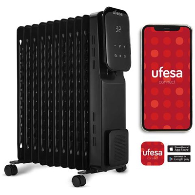 Radiatore-ad-olio-elettrico, Wifi E App, 2500 W, Touch Screen, Timer 24 H, 11 Elementi Convettori, 3 Livelli Di Temperatura