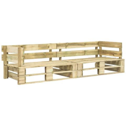 Divano Pallet Da Giardino A 2 Posti In Legno Fsc Verde en oferta