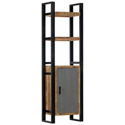 Libreria 50x30x170 Cm In Legno Massello Di Mango