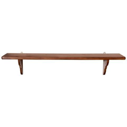 Mensola Da Parete In Legno Massello Di Tiglio Finitura Naturale 120x22x22 Cm. Made In Italy en oferta