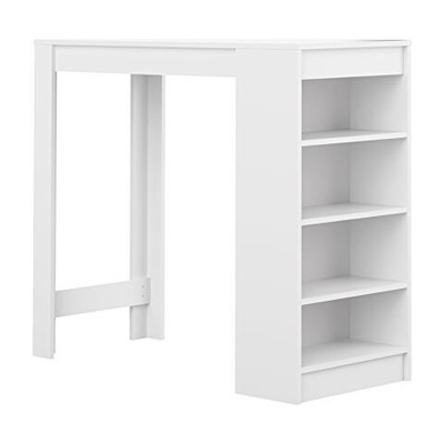 Ramsay A3 Tavolo Bar, 115x50x102,7 H Cm, Bianco, Nobilitato