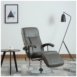 Poltrona Massaggiante Grigia In Similpelle características